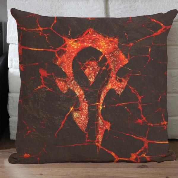 World of Warcraft throw pillow for home Home is Where the Hearthstone (pillow