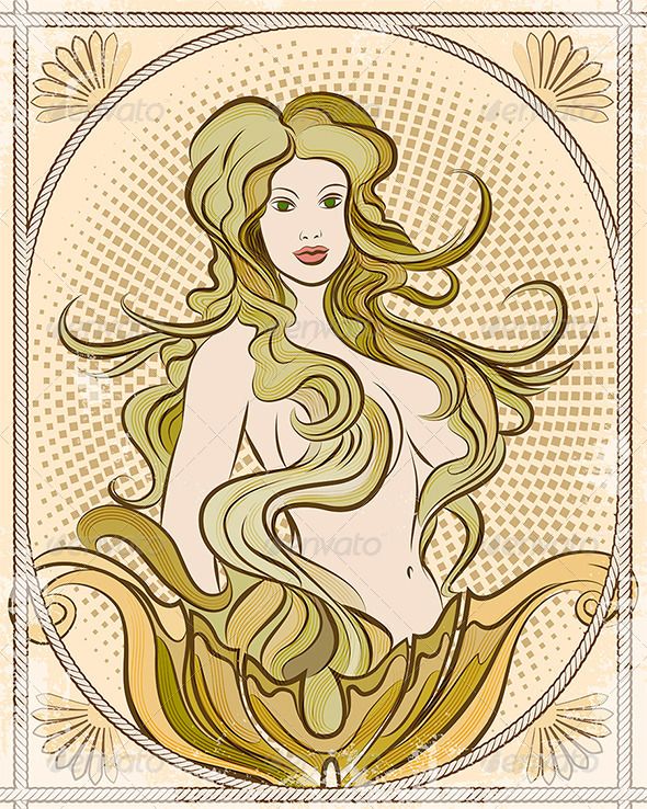 Download The Mermaid | Mermaid vector, Mermaid illustration ...