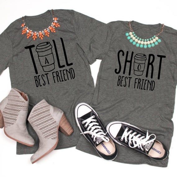 Download TWO shirts in ONE PRICE! Funny Tall and Short Best Friend ...