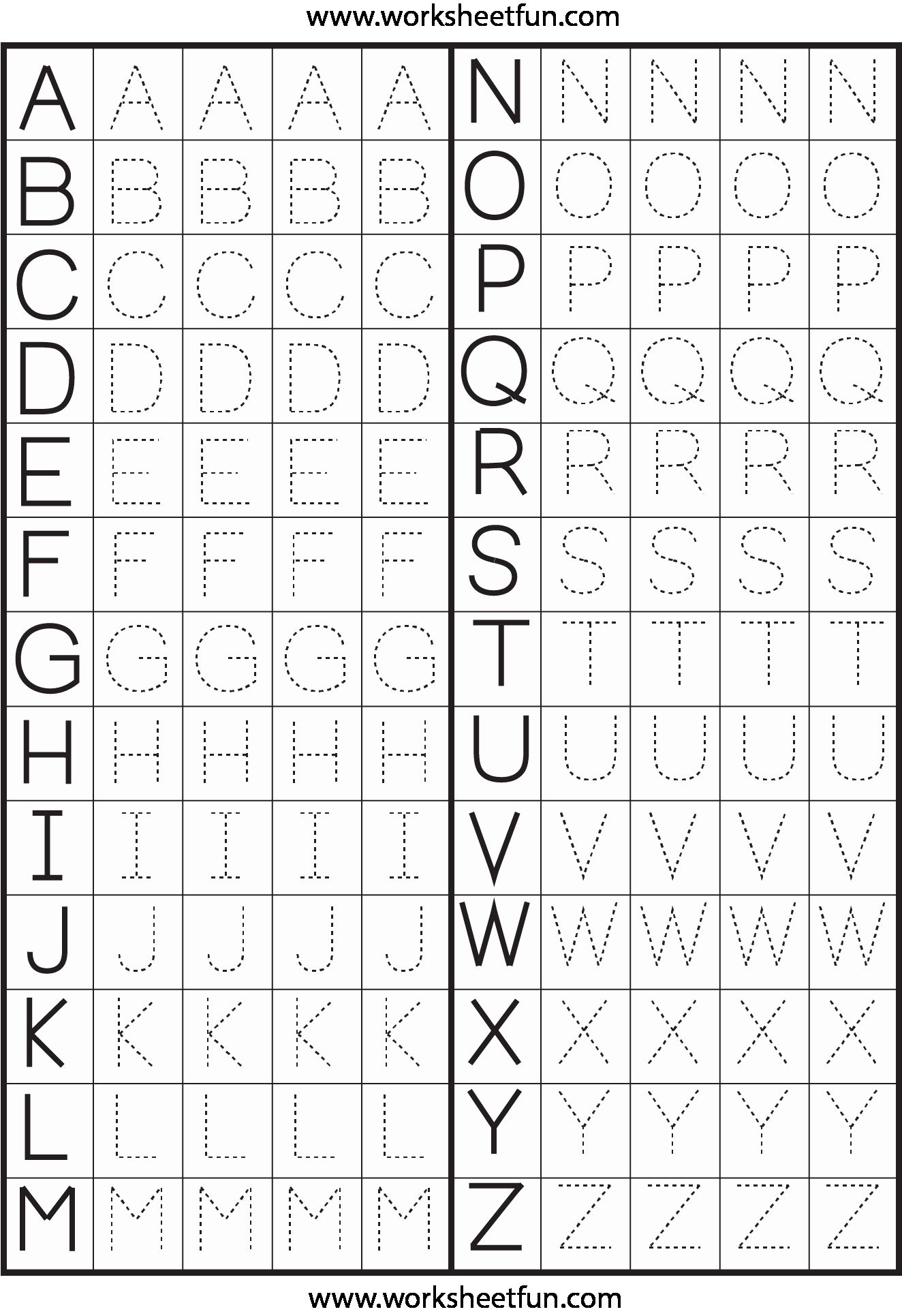 Free Preschool Printables Abc Tracing