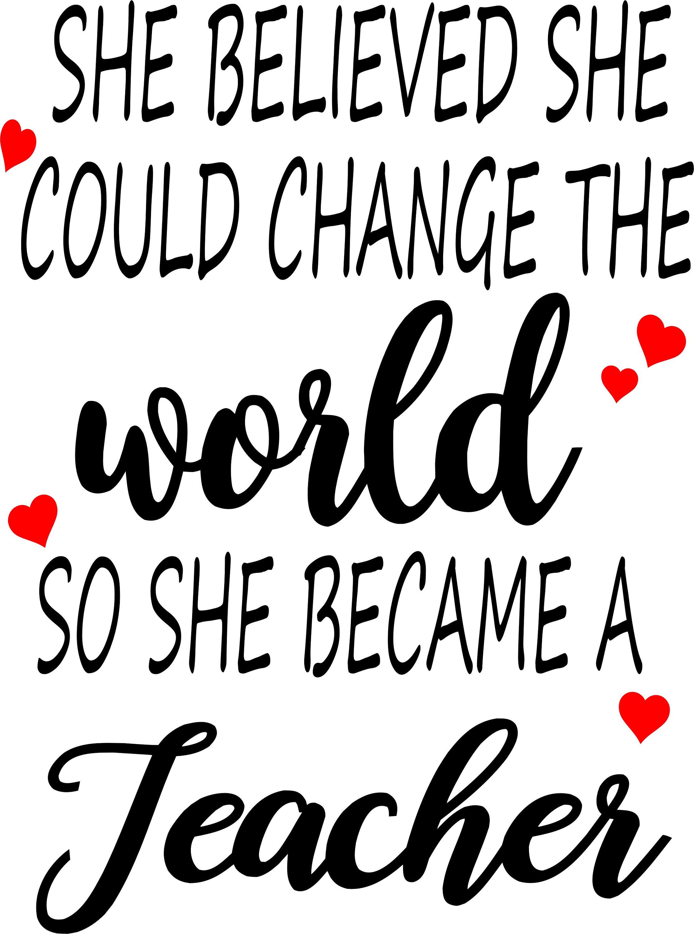 Download Excited to share this item from my #etsy shop: She believed she could change the world so she ...