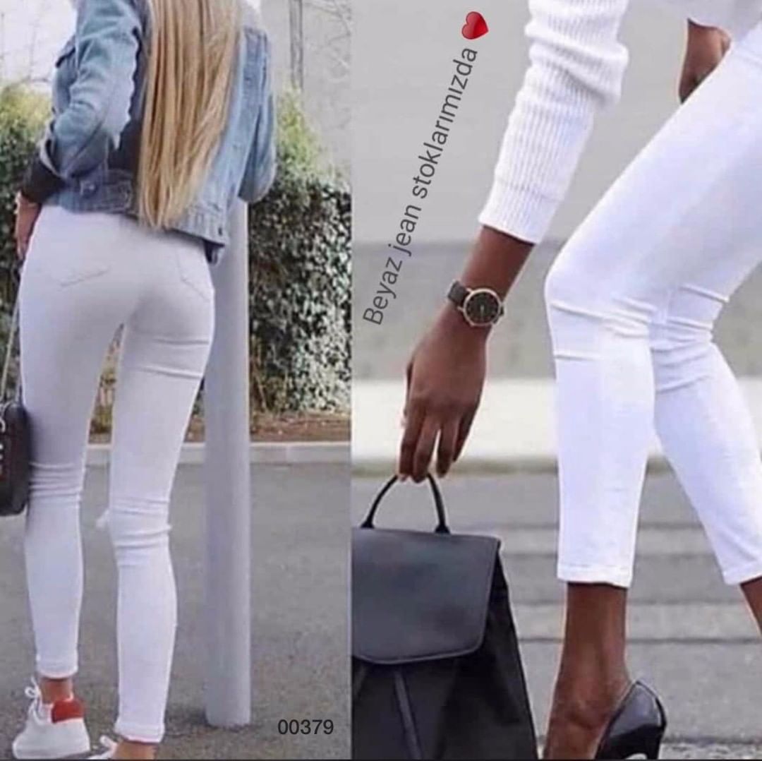 Model 00379 59 90 Yuksek Bel Jean Pantolon 27 28 29 30 31 32 Beden Tek Renk Jean Kumas Surat Kargo 13 Siparis Ve B In 2020 White Jeans Fashion Pants