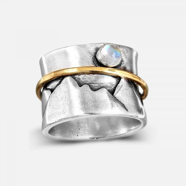 Sterling Silver Rings Festival Style Bohemian Jewellery Fidget Rings Jewellery Gypsy Rings Twister Rings Spinner Rings