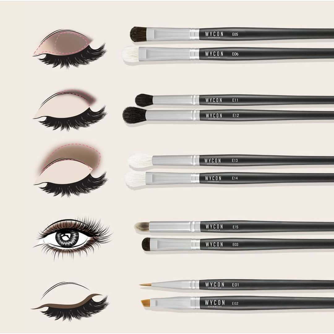 Handy Guide For Different Types Of Eye Makeup Brushes Eyeshadow