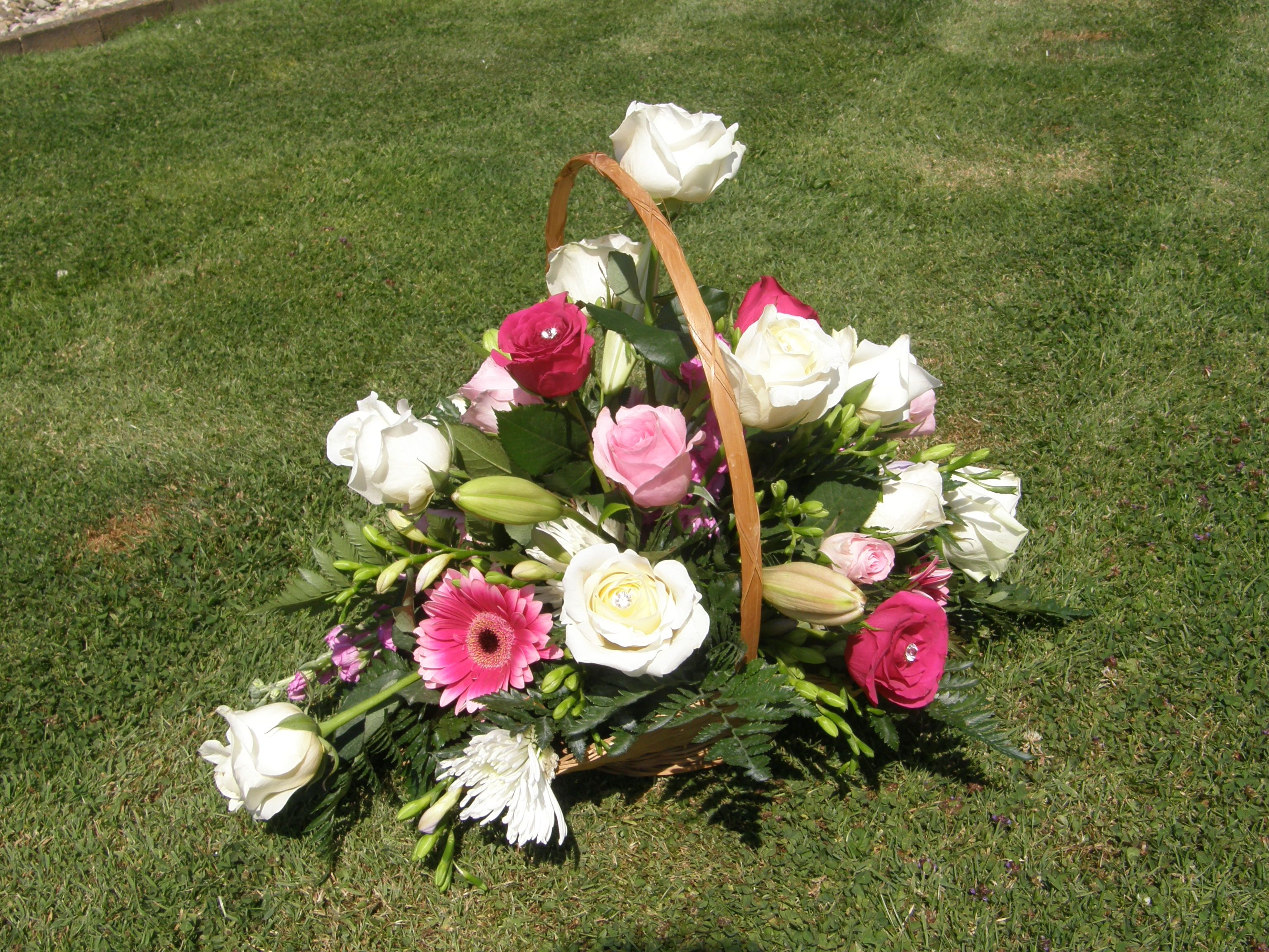 Basket with Bling... Floral wreath, Floral, Bloom Basket with Bling... Floral wreath, Floral, Bloom