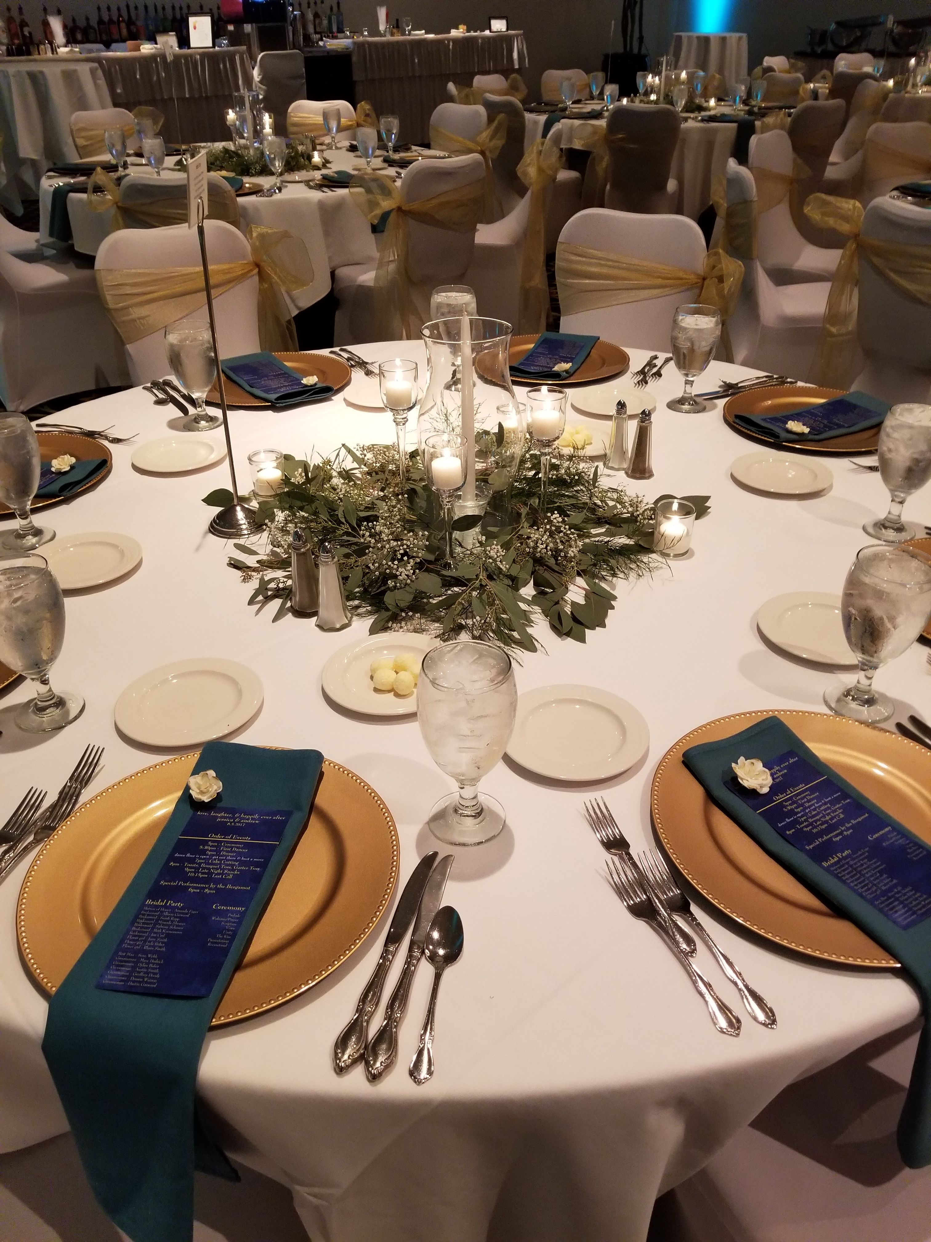 Simple elegance, stem votive with hurricane candle centerpiece | Candle