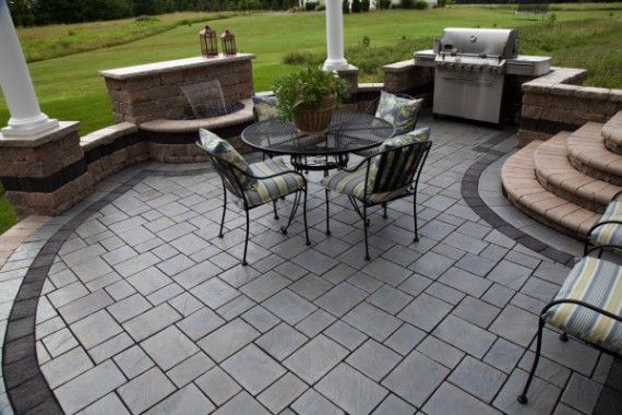 Water feature and patio by Unilock with Richcliff paver ... Water feature and patio by Unilock with Richcliff paver ... on Unilock Patio Ideas id=86303