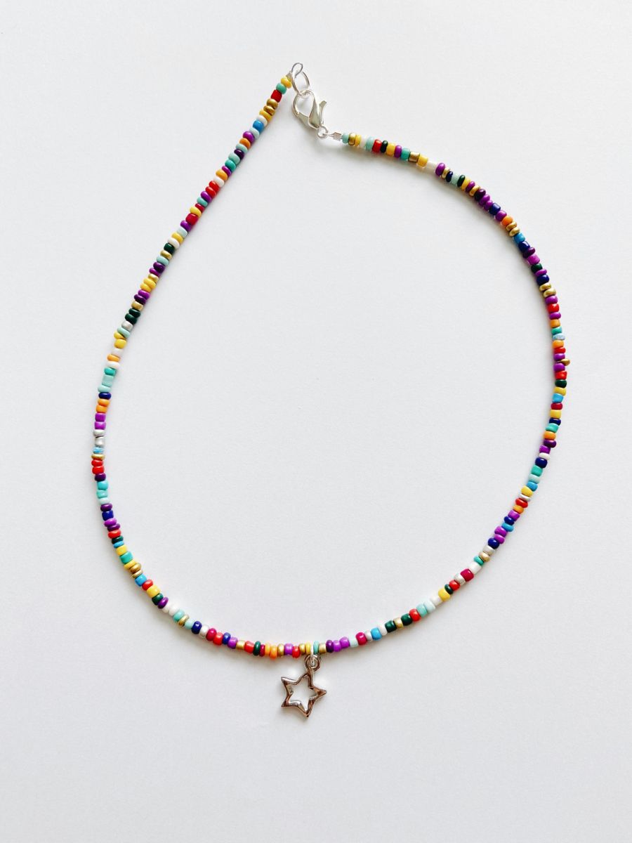 Moonstone Beads Iridescent Beads Dainty Jewelry Necklace Moonstone Necklace Iridescent star choker