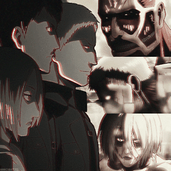 annie reiner and bertholdt and there titan form attack on titan reiner titan form