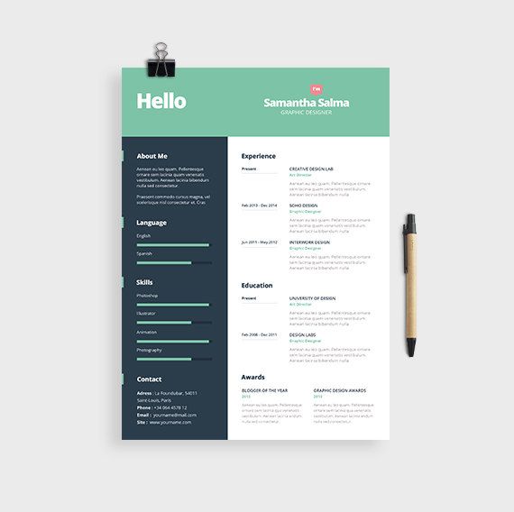 Creative Resume Template Cover Letter Format MS by papernoon Fast - accounting cover letters Creative Resume Template Cover Letter Format MS by papernoon Fast - accounting cover letters
