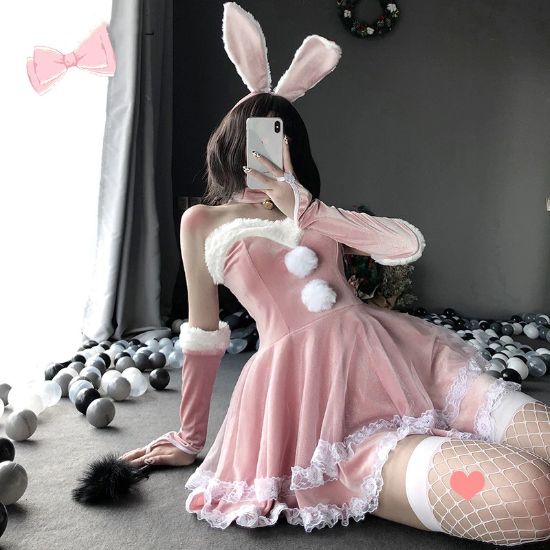 Bunny Girl Cosplay Suit Db6041 Fantasias Femininas Meninas Asiáticas Bonitas Roupas Provocantes