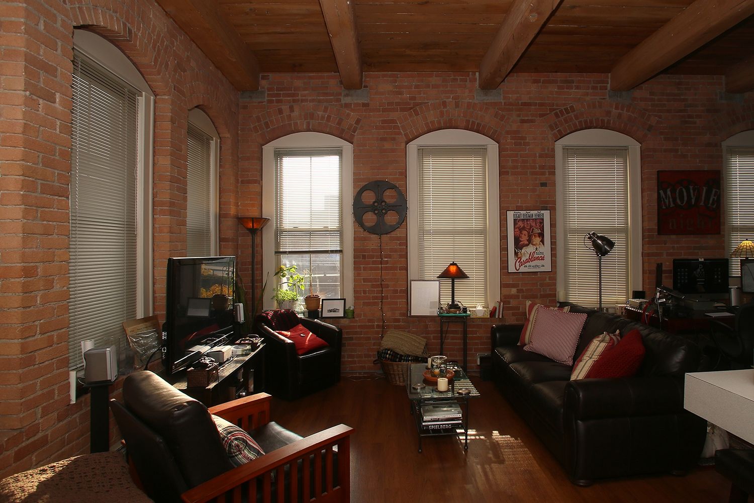 new york studio apartments brick wall simple old factory space has