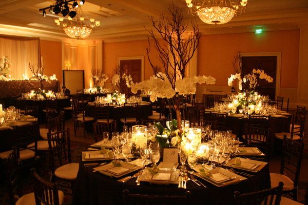 my reception decor a la lighting centerpieces