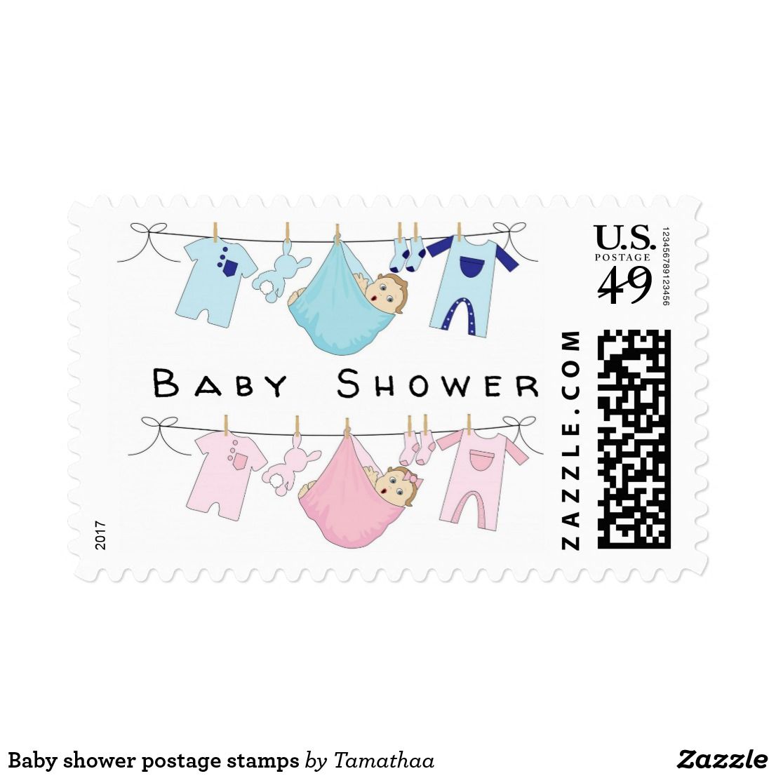 Baby shower postage stamps Stamp, Newborn baby gifts, Baby shower gifts