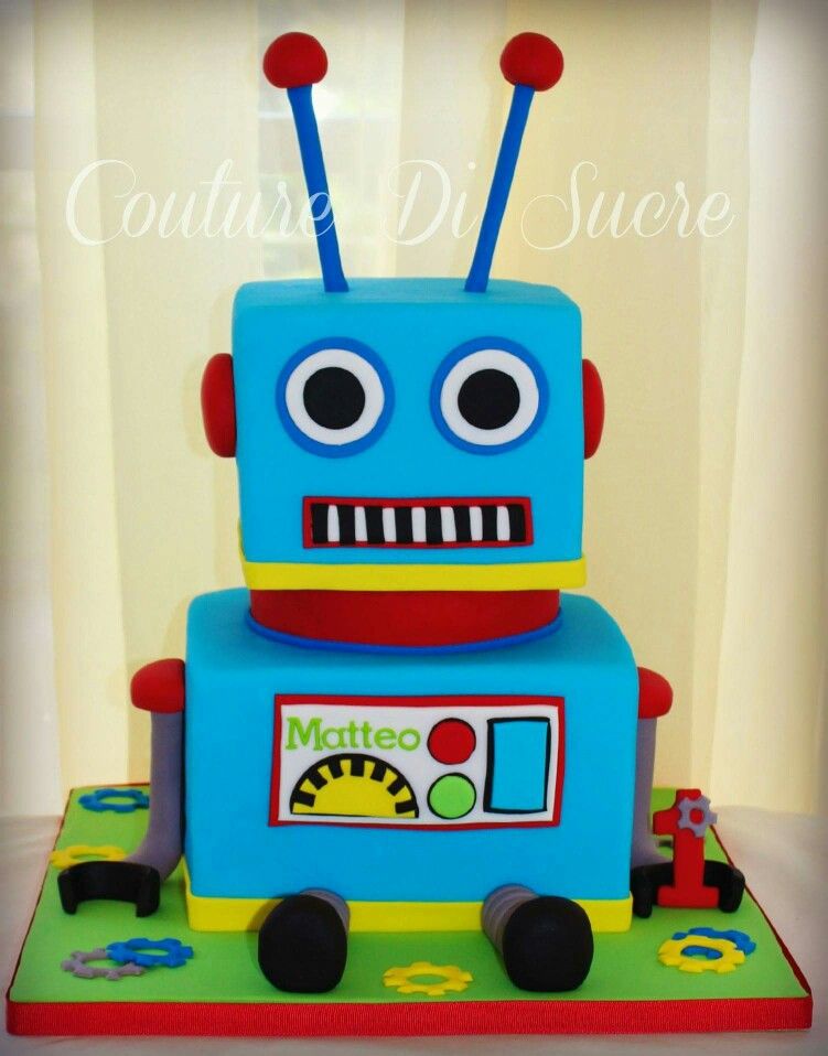 Robot Cake Idee Gateau Gateau Anniversaire Fete Enfant Robot Cake Idee Gateau Gateau Anniversaire Fete Enfant