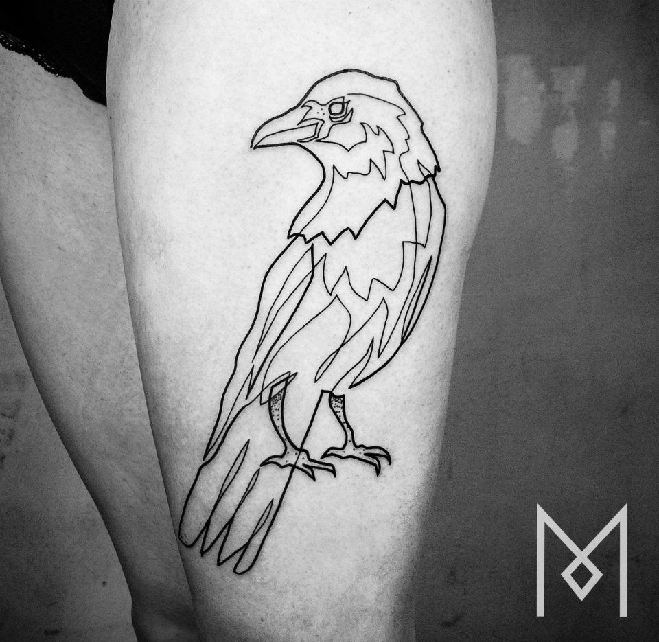 Single line tattoo berlin