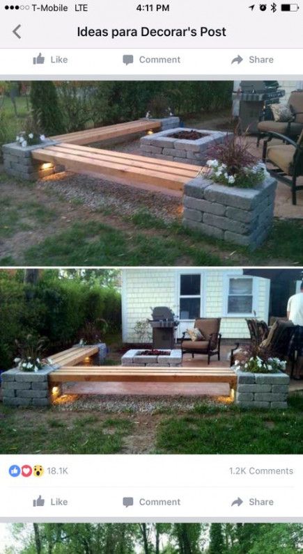 37 Ideas For Garden Furniture Ideas Fire Pits Outdoor Benches