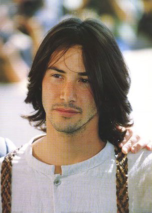 photo Keanu Reeves Young Long Hair long hair styles men keanu reeves