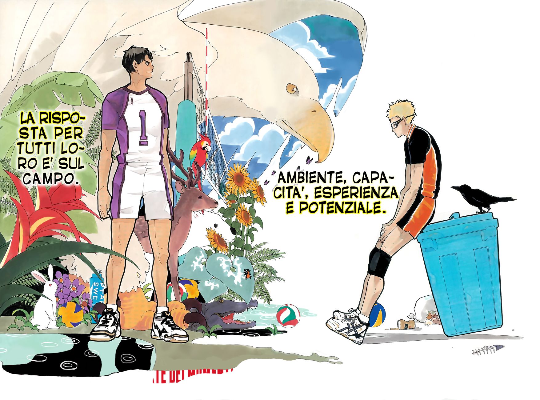 Haikyuu!! // Tsukishima & Ushijima | Haikyuu, Leggende, Manga