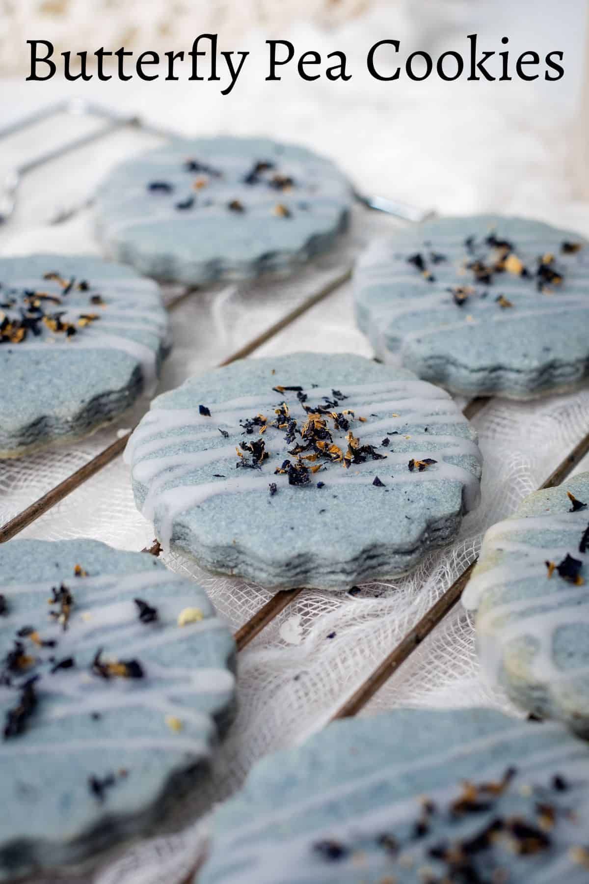 Butterfly Pea Cookies