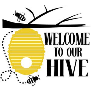 Download Welcome to our hive | Bee crafts, Bee creative, Honey bee ...