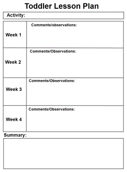 infant toddlers lesson plans