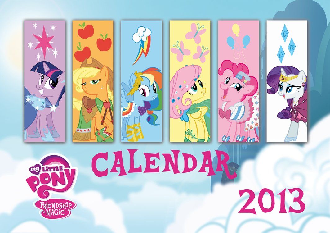 MLP Calendar for 2013 by CandyMuffin on deviantART Mlp, Calendar
