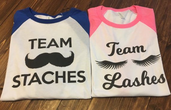 2 Gender Reveal Shirt. Gender Reveal Baseball. by GiftShopBoutique ...