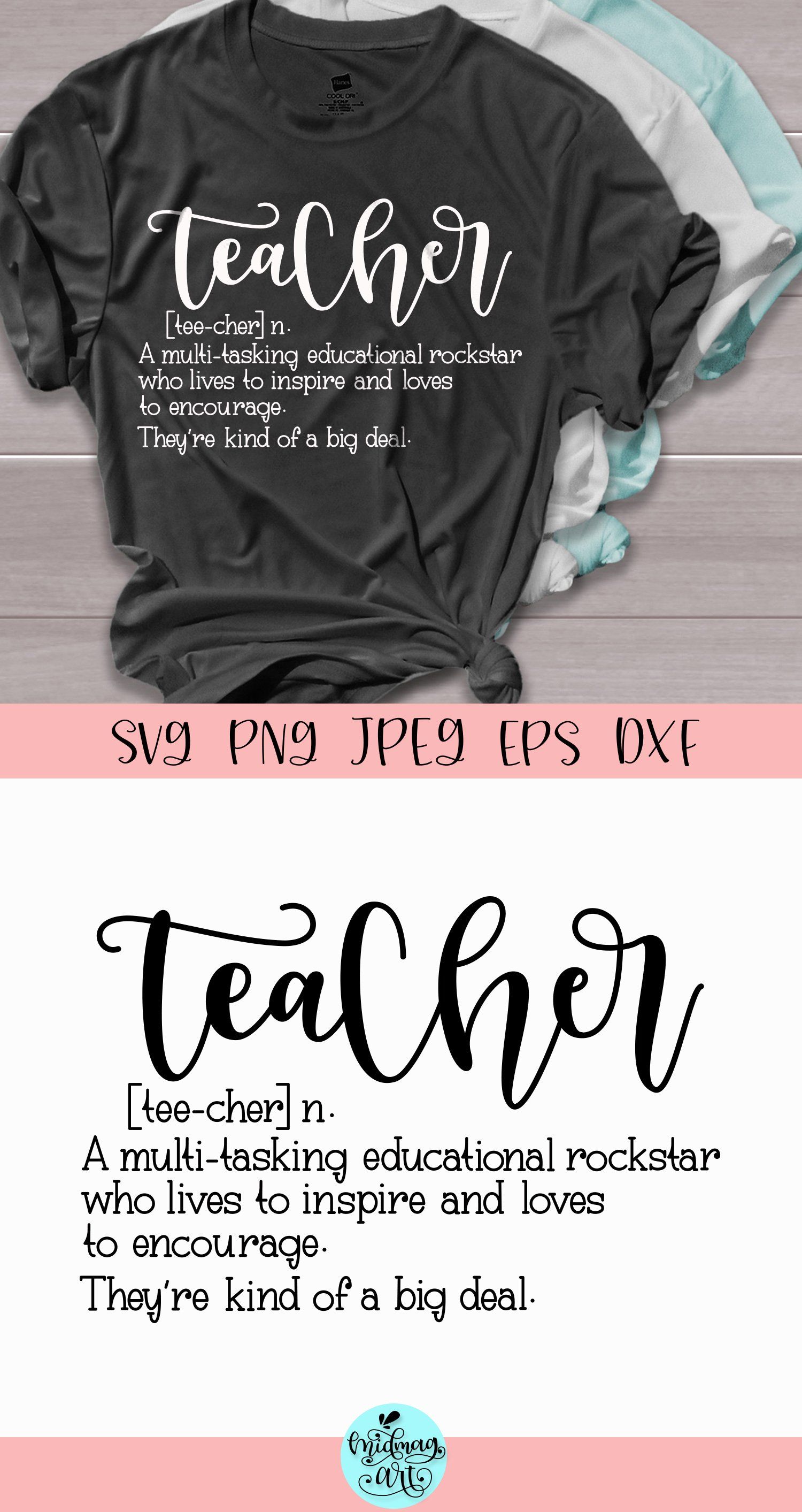 Download Teacher Definition Svg Back To School Svg 557558 Svgs Design Bundles In 2020 Teacher Shirt Designs Motivational Svg Mom Shirts