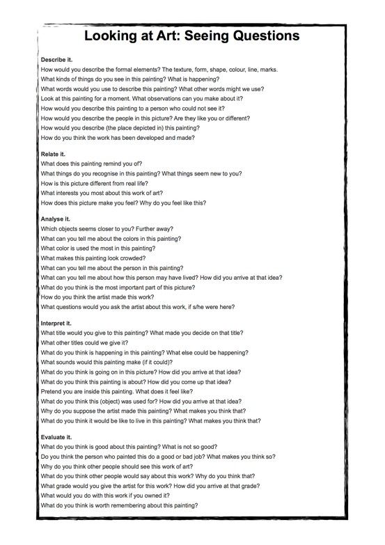 pin by ginger bass on art classroom art critique art criticism describing art in groups assignment writing site from essay bureau available at low cost for students that helps them to complete their assignment easily