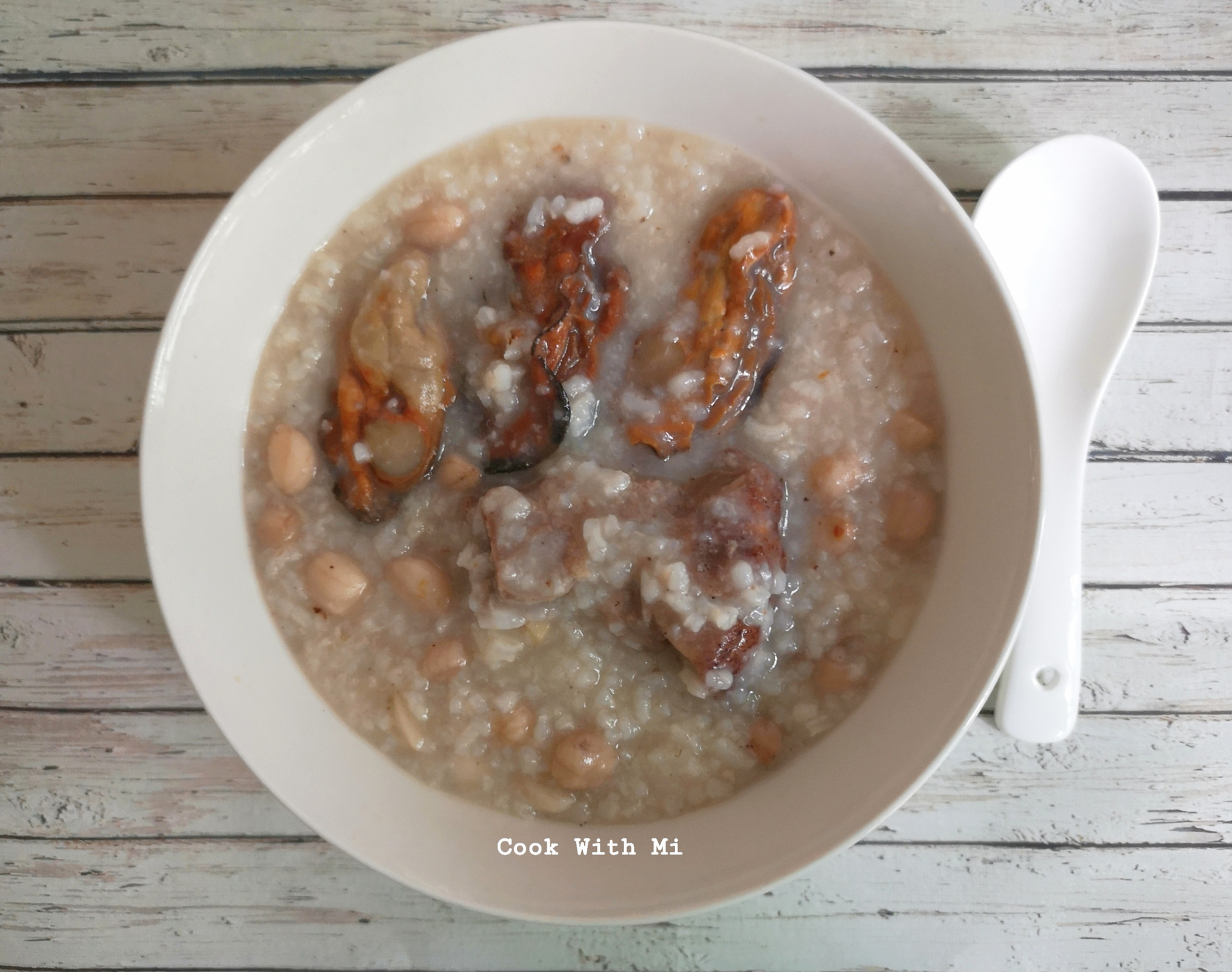 Roasted Pork Bones Dried Oysters Peanut Porridge Dried Scallops Roasted Pork Bones Dried Oysters Peanut Porridge Dried Scallops