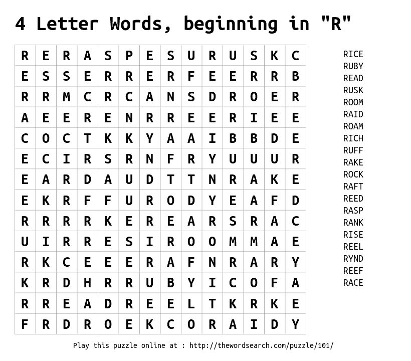 4 Letter Words Starting With Re. Feels free to follow us! di 2020