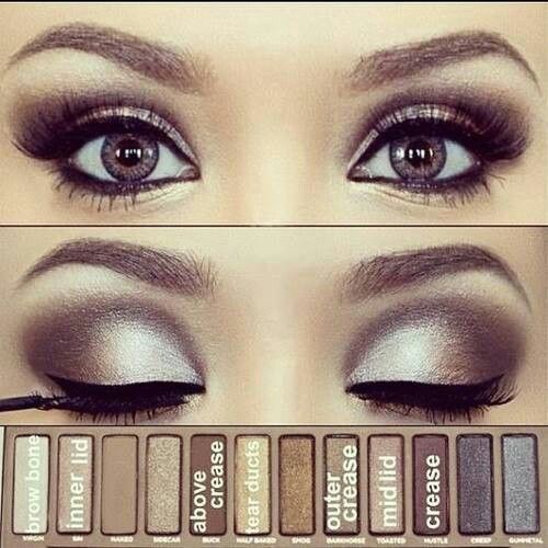 Silver Smoky Eye Using Urban Decay's Naked Pallette... Perfect for a Glamorous Wedding Look! by sandz Love Makeup, Makeup Tips, Beauty Makeup, Makeup Looks, Makeup Ideas, Makeup Tutorials, Pretty Makeup, Gorgeous Makeup, Makeup Trends