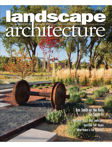 new landscape architecture magazine 2012 cover is a santa fe park