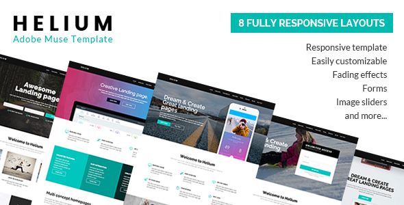 helium 8 in 1 marketing muse template template and website