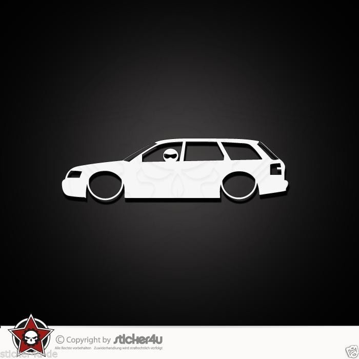 B6 RS4 for Audi A4 avant Lowered WAGON MAFIA sticker