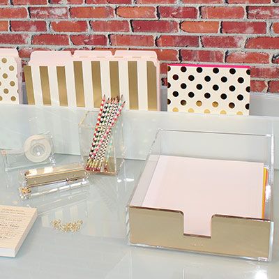 Kate Spade Acrylic Tape Dispenser Acrylic Desk Accessories Diy Desk Accessories Desk Organization Diy Desk Decor [ 400 x 400 Pixel ]