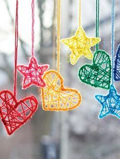 Hearts and Stars Hanging Dream Catchers