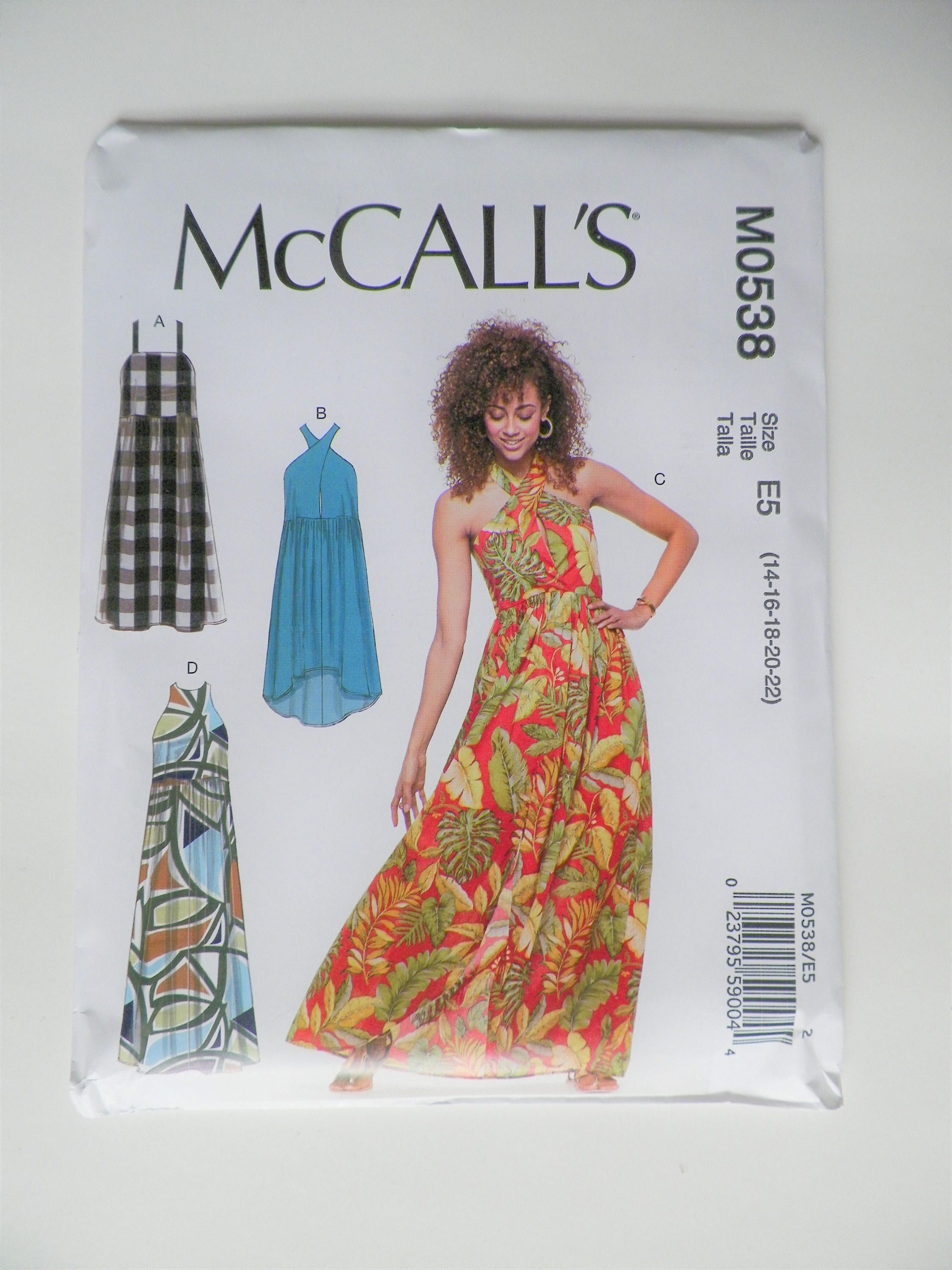 Misses Plus Size Sewing Pattern Close Fitting Sleeveless Summer Dresses