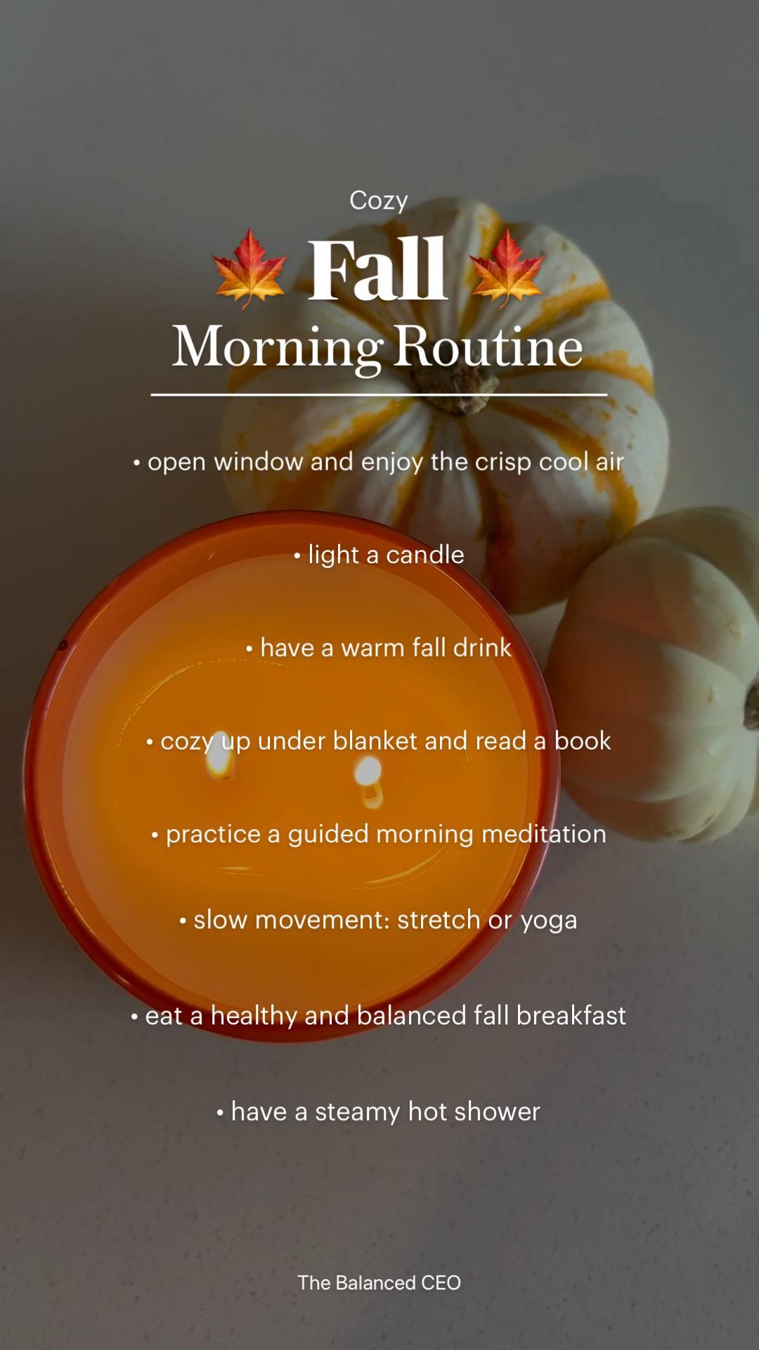 Cozy Fall Morning Routine Ideas