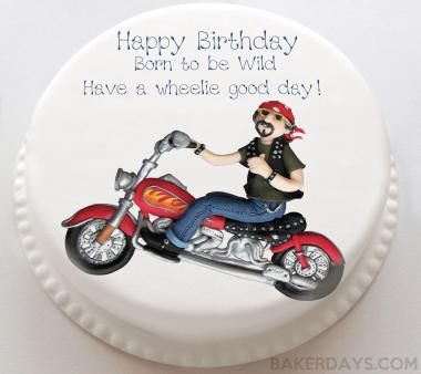 Motorbike Birthday Cake With Images Personalised Cakes Themed