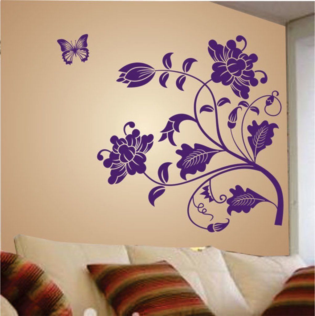 flower wall stickers flipkart
