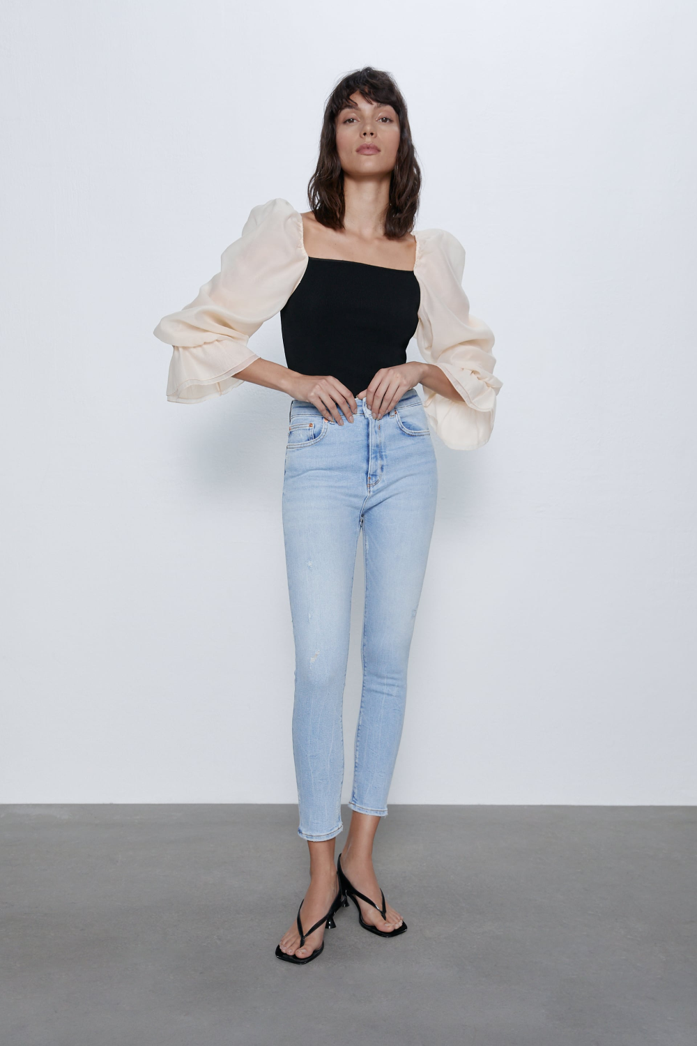 I Reviewed 3 of the Best Skinny Jean Styles at Zara | Who What Wear high waist skinny jeans zara