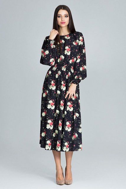Freizeitkleid mit modischem Blumen-Print