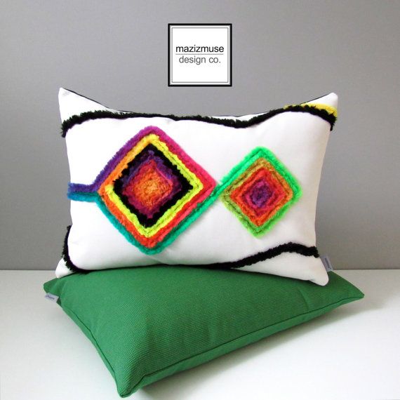 colorful outdoor pillow cover decorative boho pillow case modern