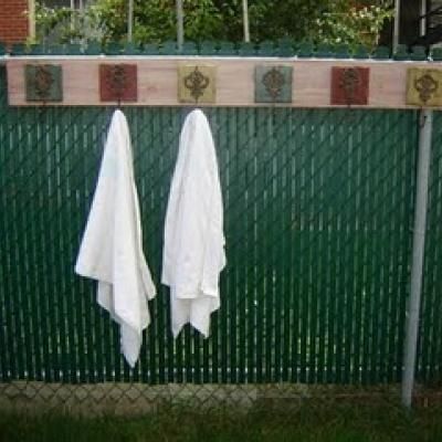 Outdoor Pool Towel Rack Lake Cottage River Cabin Coat Rack -  Sweden