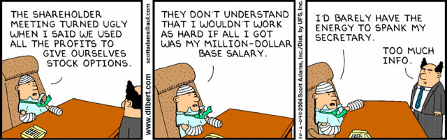 More Stock Options Comic Strips - Page 7 | Dilbert by Scott Adams