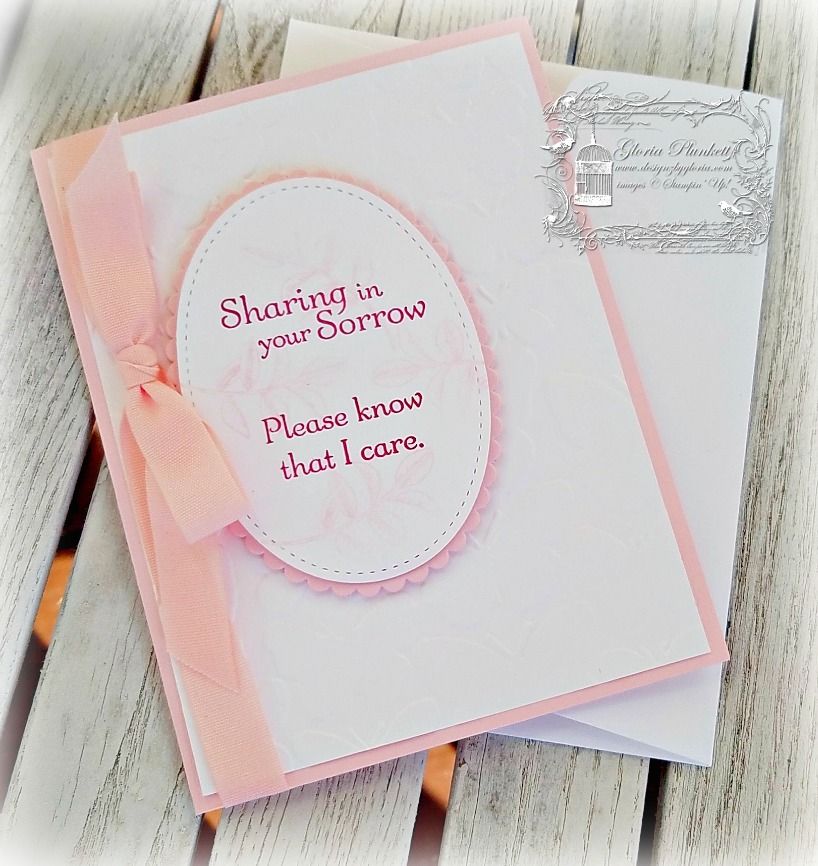 Sympathy card using Thoughts &amp; Prayers by Stampin� UP by