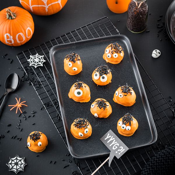 Halloween-Cake-Pops: monstermäßig gut! #halloweenkuchen