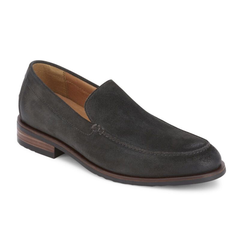 in Steel Grey Leather Men’s NEW Lucky Brand Wagner Driver Shoes